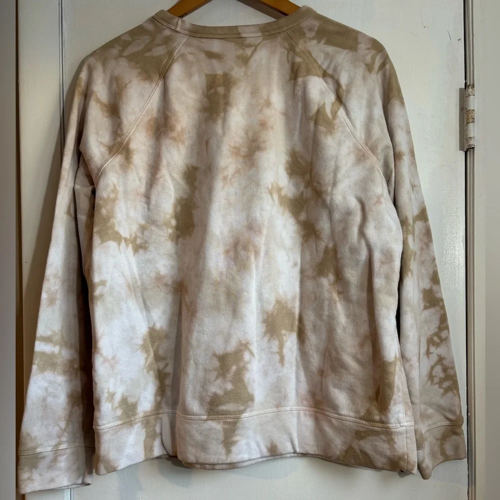 Sonoma Crewneck Tie-Dye Sweater - Cream and Brown - Picture 4 of 5